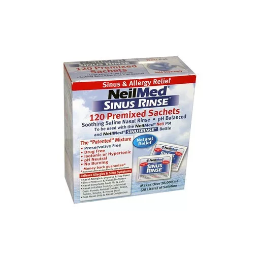 Orrmosó NeilMed Sinus Rinse 120 tasak sókeverék (9 év felettieknek) 	 