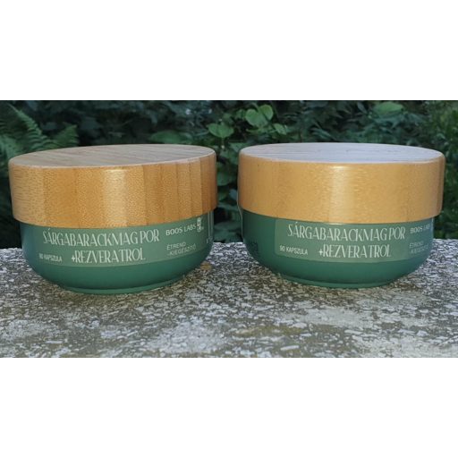 2 DOBOZ Sárgabarackmag por / B17 vitamin - rezveratrol kapszula/180db